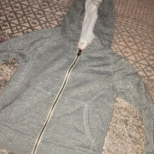 Crewcuts glitter zip up size 6/7 girls